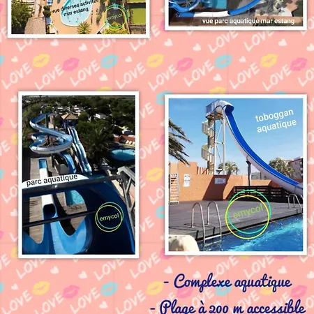 Kemp Mobil 8 Personnes Climatise 3 Avec Piscines Et A Pied A 500m A Canet-plage *