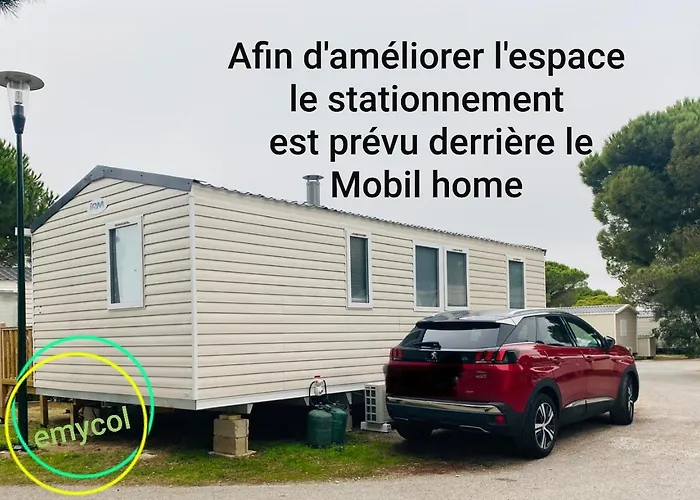 مكان تخييم Mobil 8 Personnes Climatise 3 Avec Piscines Et A Pied A 500m A Canet-plage *